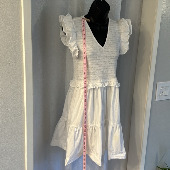 ELAN COTTON SMOCKED TOP DRESS Sz: M - Picture 3 of 8